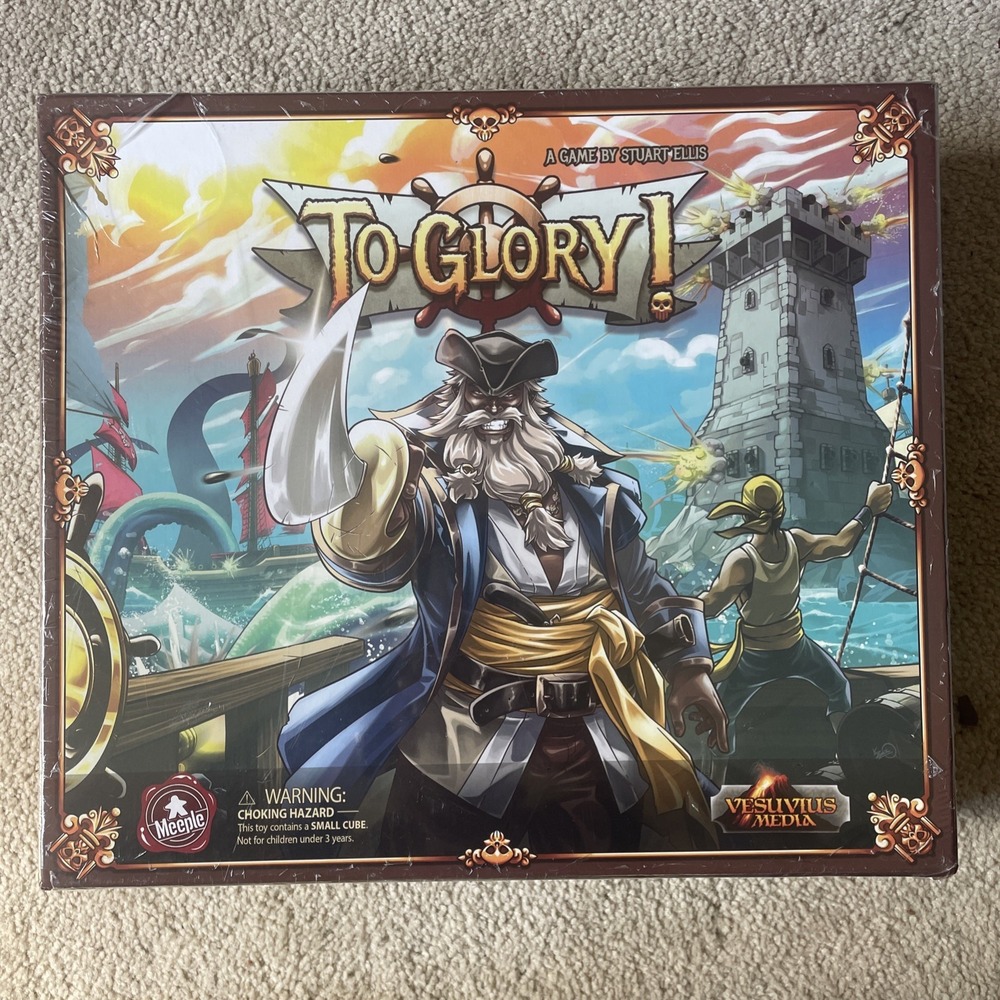 To Glory! Pirate Board Game by‎ Stuart Ellis New & Sealed Vesuvius Media